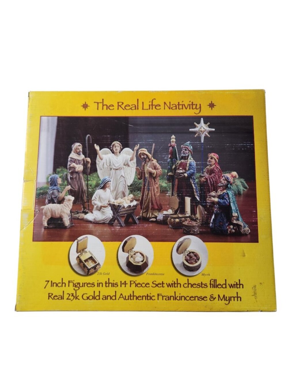 Three Kings Gifts Real Life Nativity Gold Frankincense Myrrh 14 Pc Set In Box